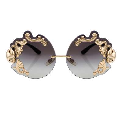 Baroque Sunglasses Gold Black DG2195