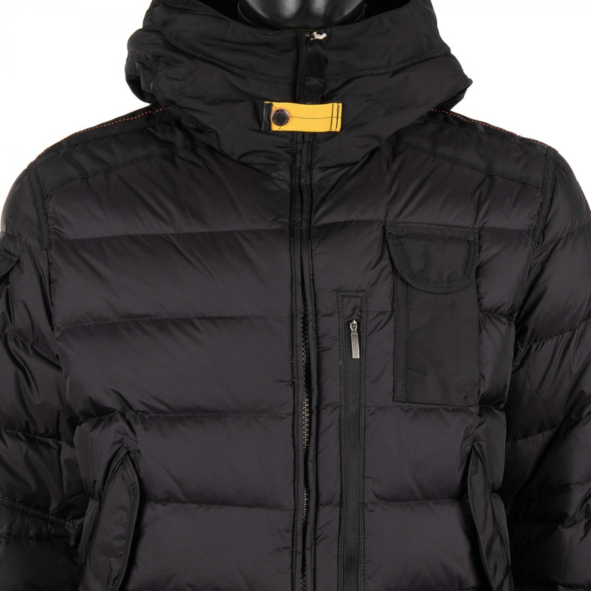 Parajumpers Ski Down Jacket SKIMASTER with Hood and Pockets Black ...