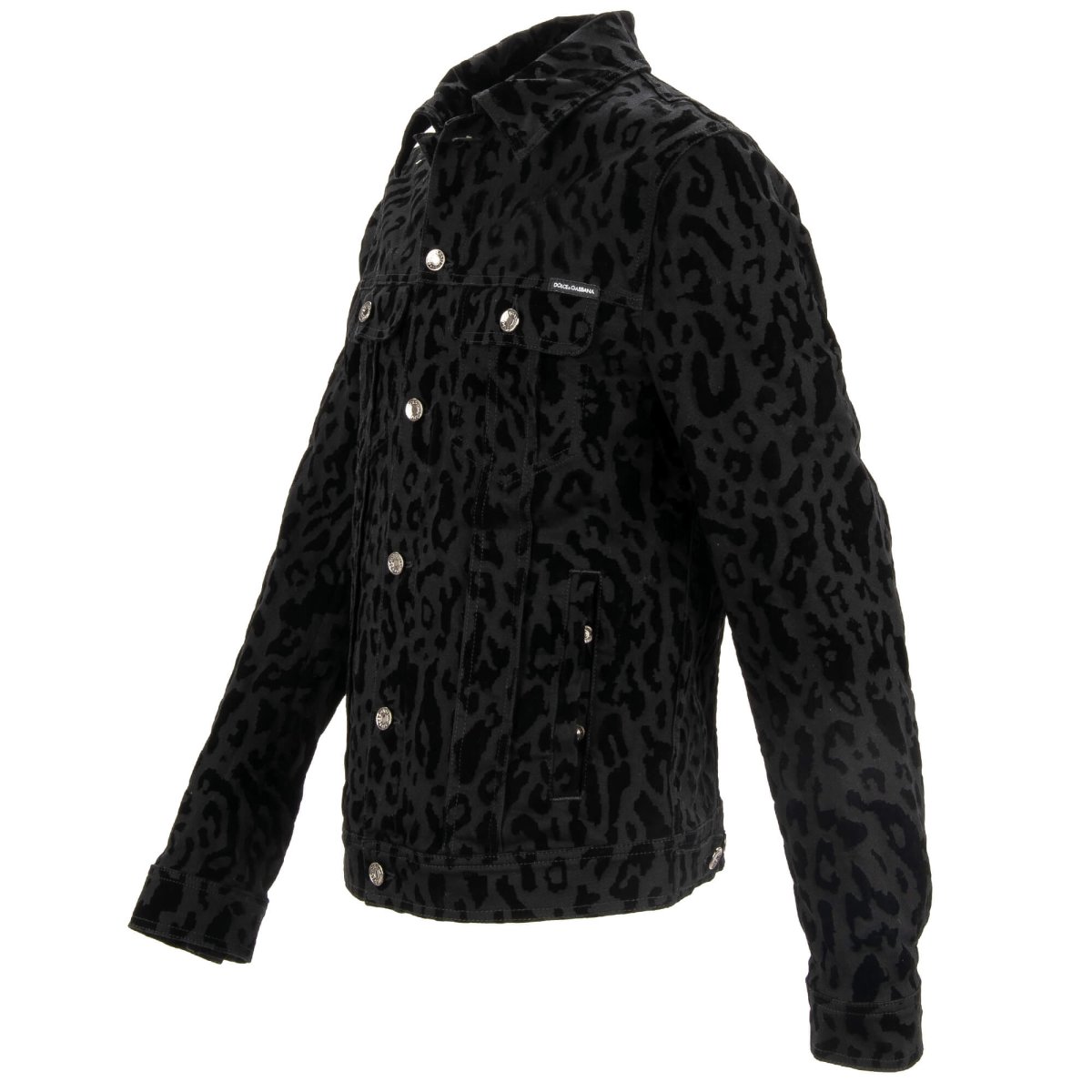 Leopard print denim jacket mens best sale