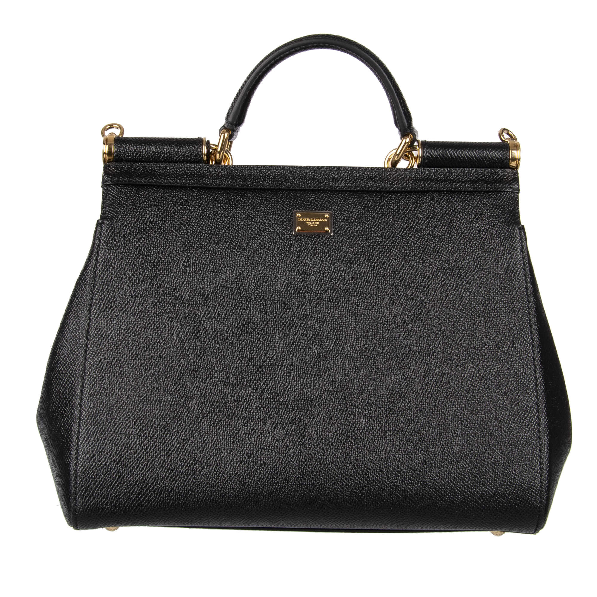 Dolce & Gabbana SICILY Bag with DG Family Motive Black