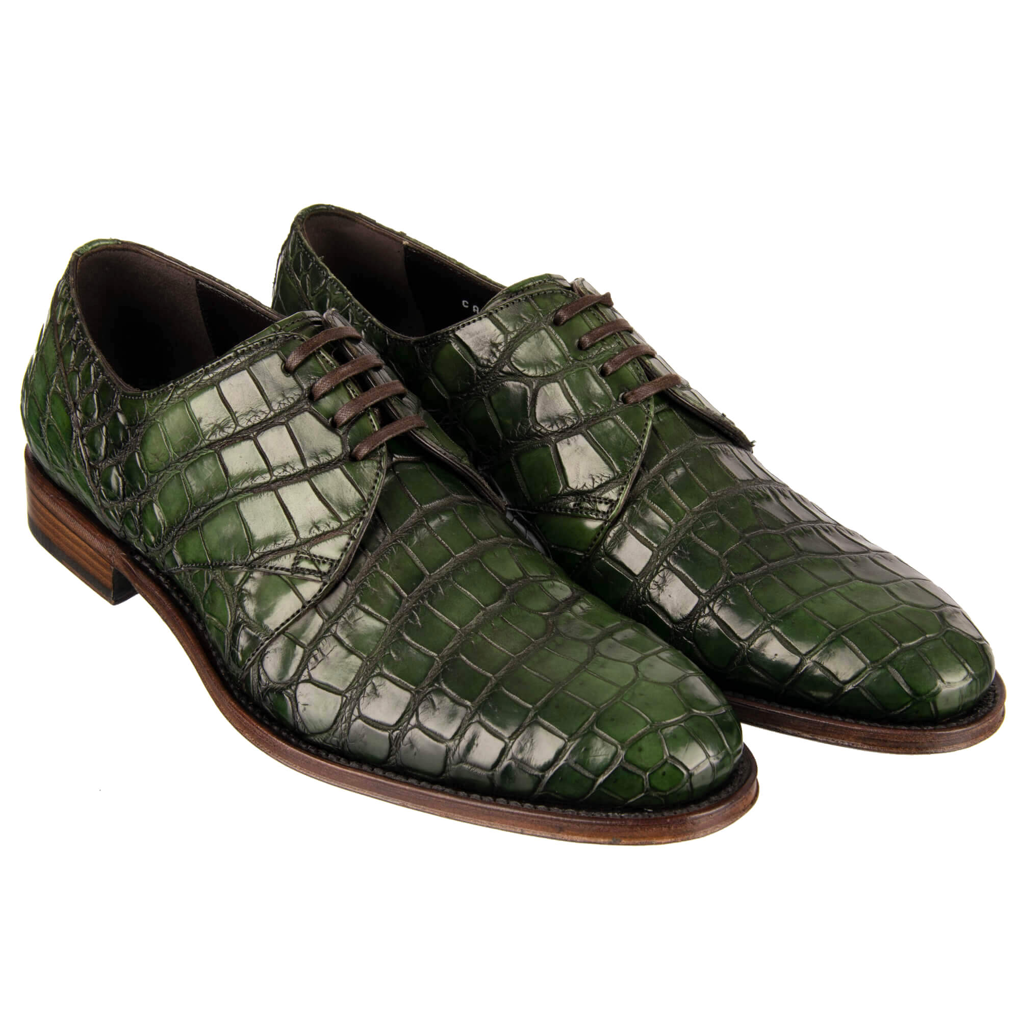 Dolce & Gabbana Formal Crocodile Leather Shoes NAPOLI Good Year Green ...