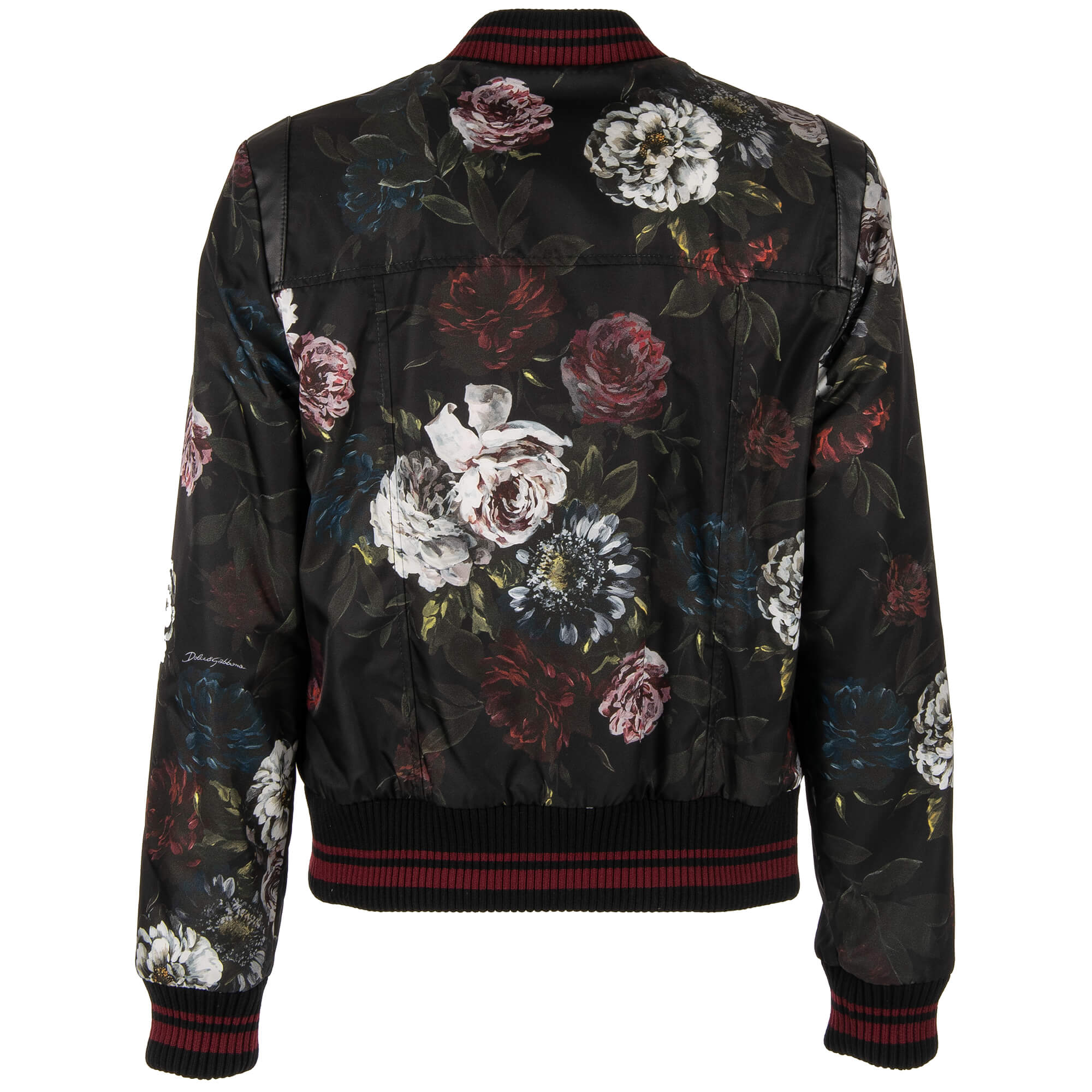 GUCCI Men Floral-print Embroidered Silk Bomber Jacket- Sz IT48