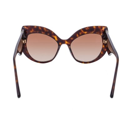 Dolce Gabbana Cat Eye Sunglasses DG 4321 with DG Logo Leopard Brown FASHION ROOMS