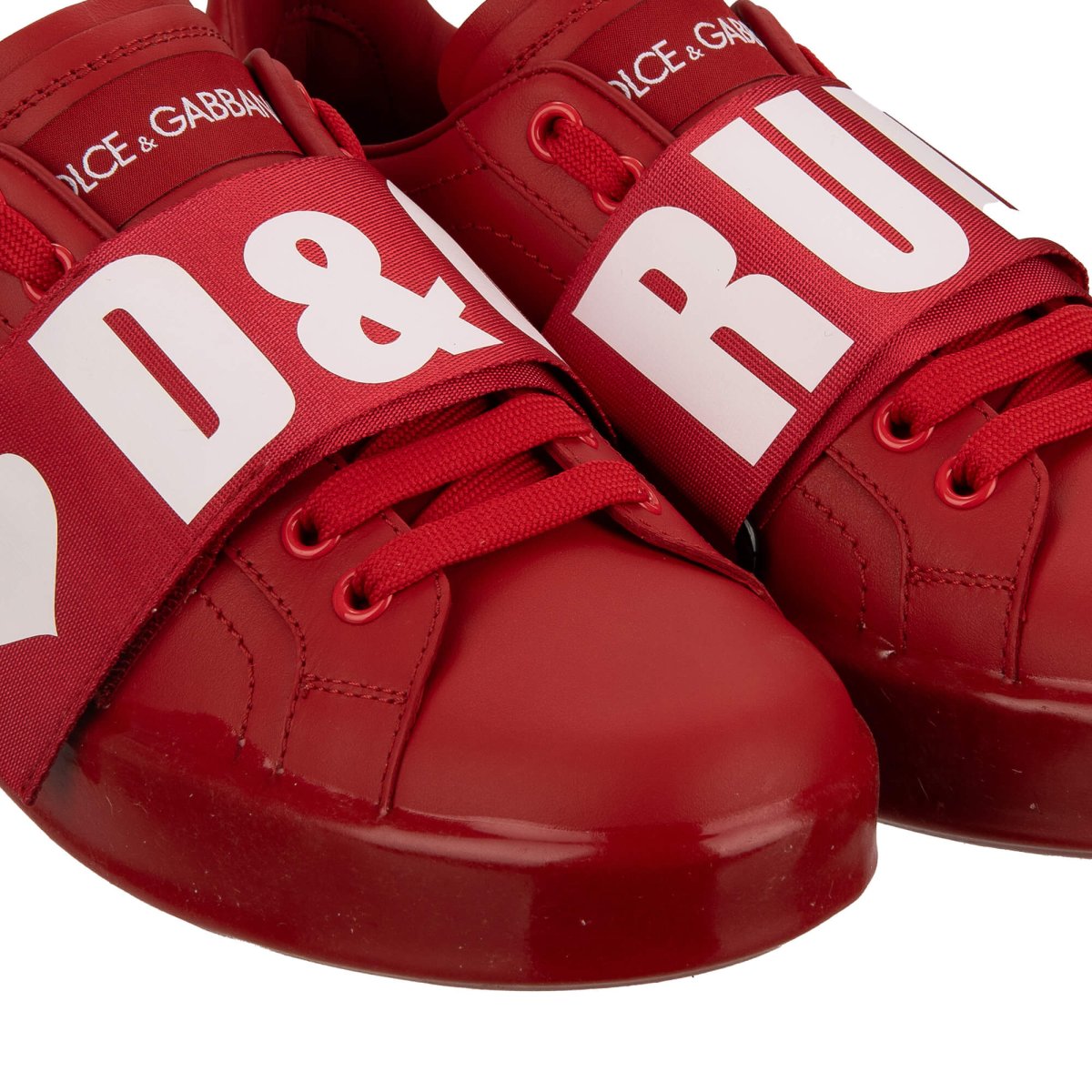 Dolce Gabbana D G RULES Heart Sneaker PORTOFINO White Red FASHION ROOMS