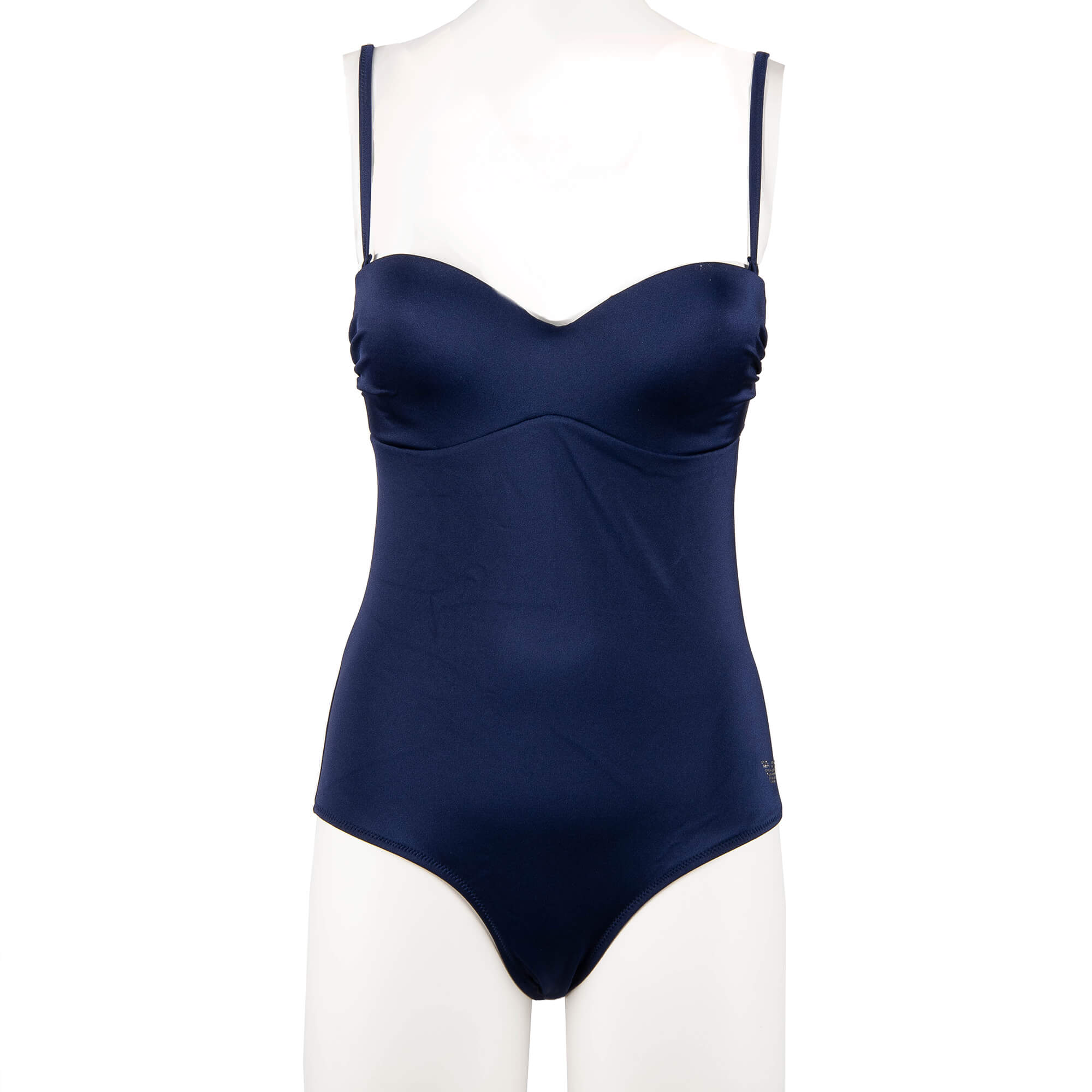 Emporio Armani Lined One Piece Swimsuit with Logo Navy Blue XL