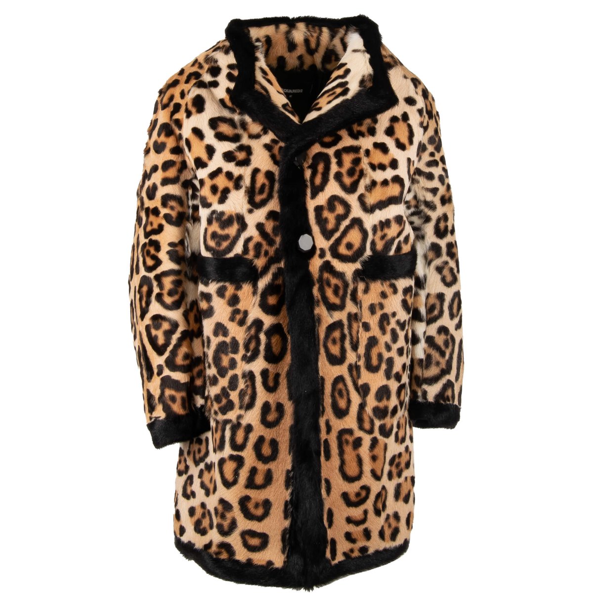 Leopard parka coat best sale