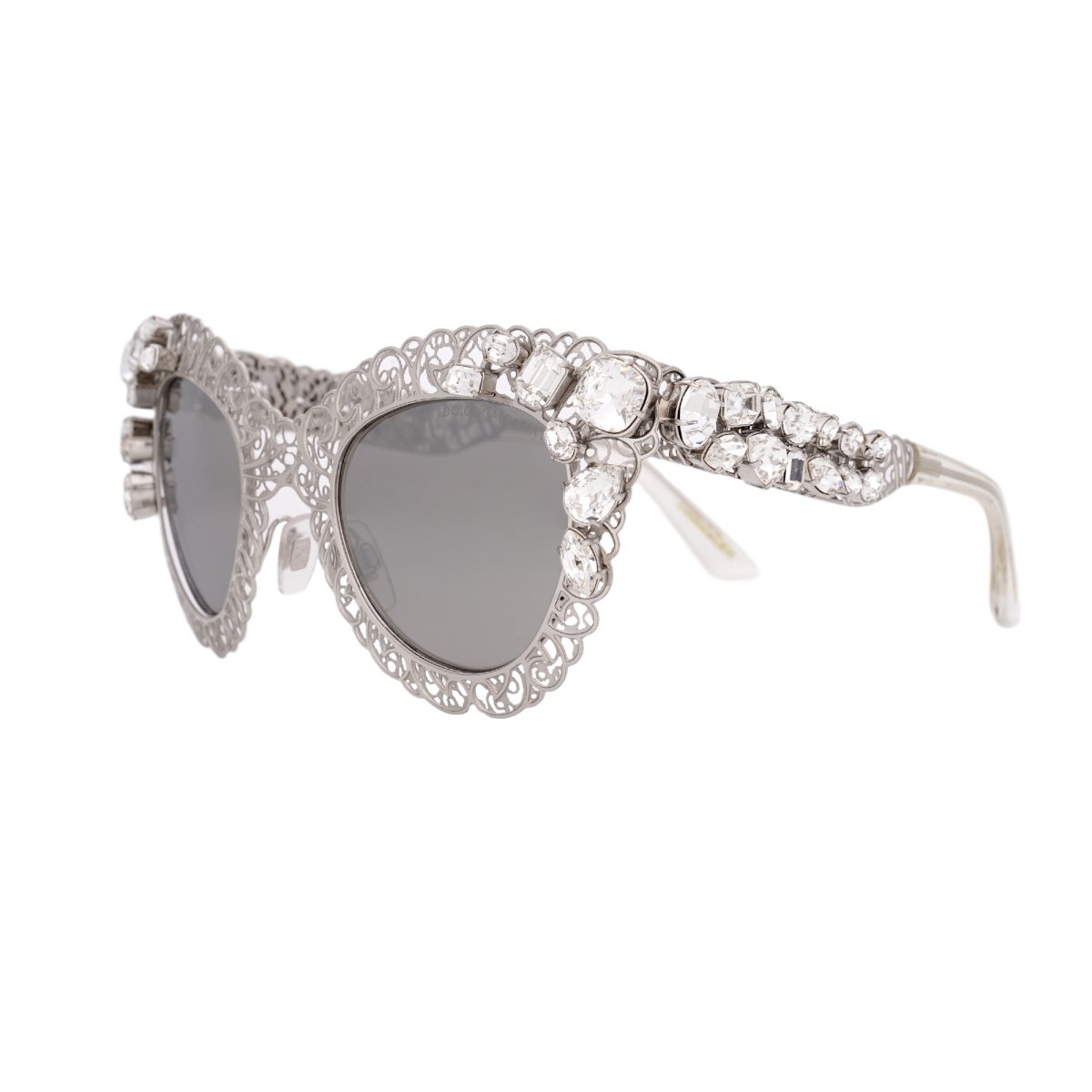 Dolce & Cabbana popular Sunglasses Authentic White Rhinestone Stlye 8044B Original Case