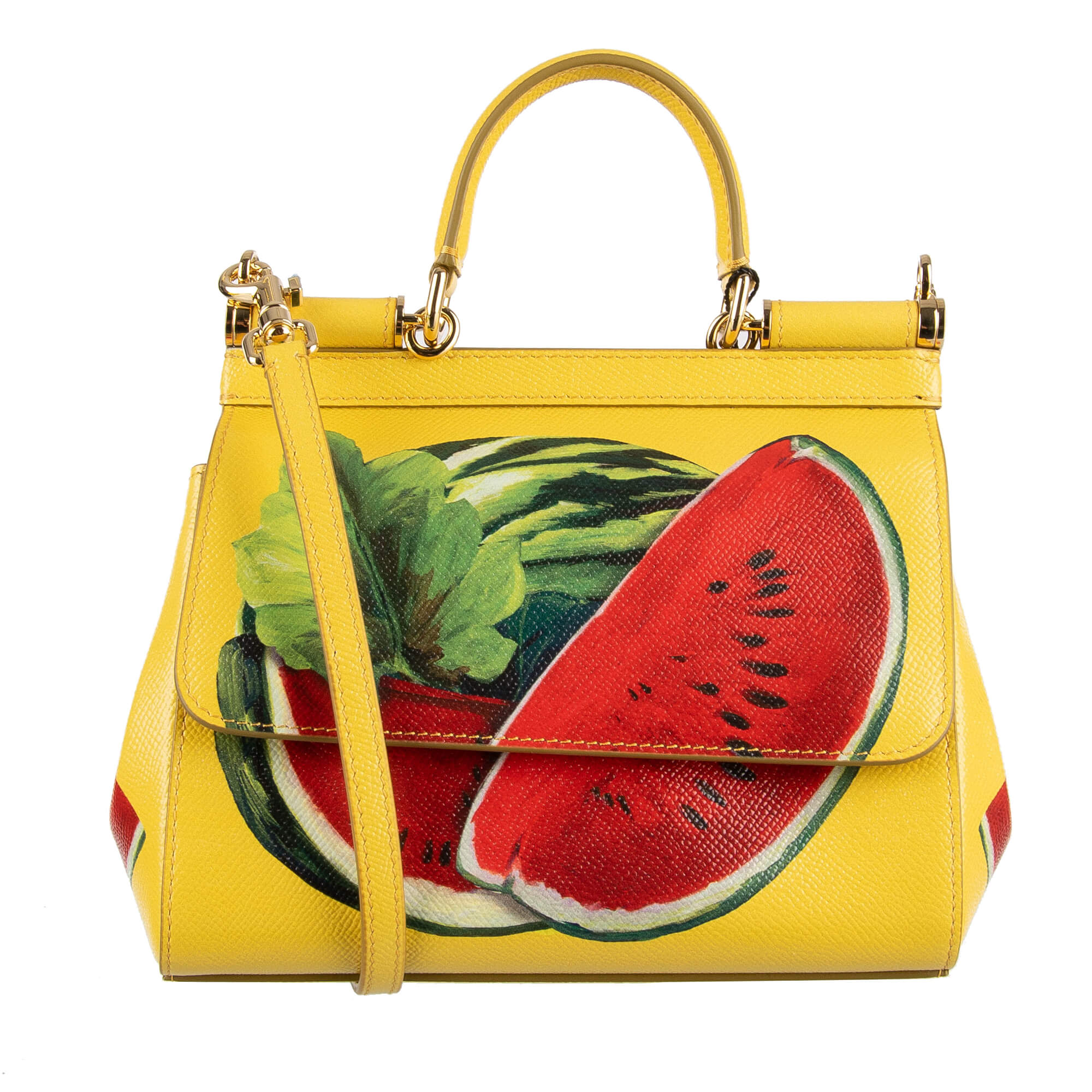 Dolce & Gabbana Sicily Leather Tote Bag