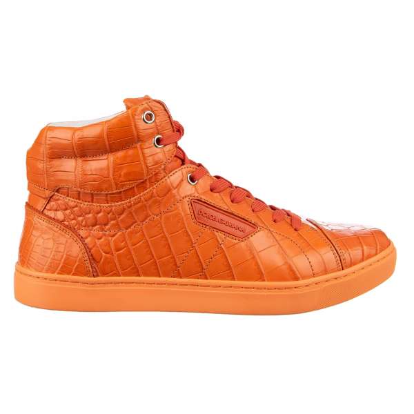 orange dolce and gabbana shoes